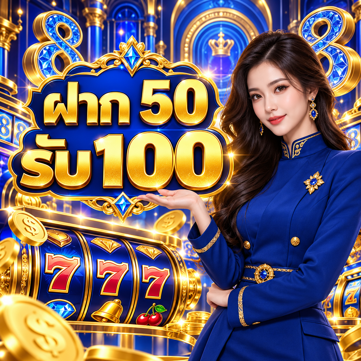 ภาพโปรโมชัน 8x8win ฝาก 50 รับ 100